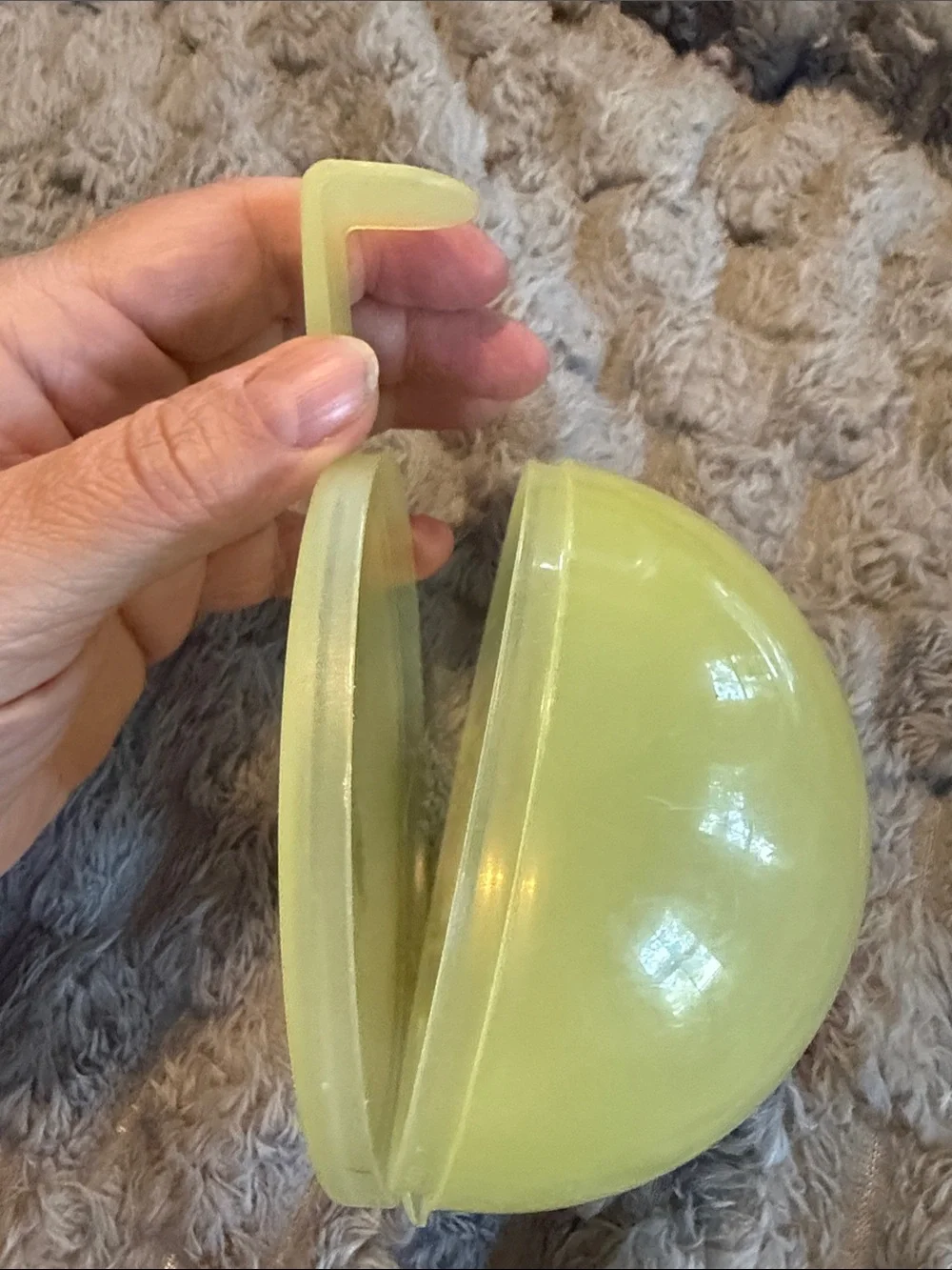 Tupperware Yellow Round Plastic Storage.